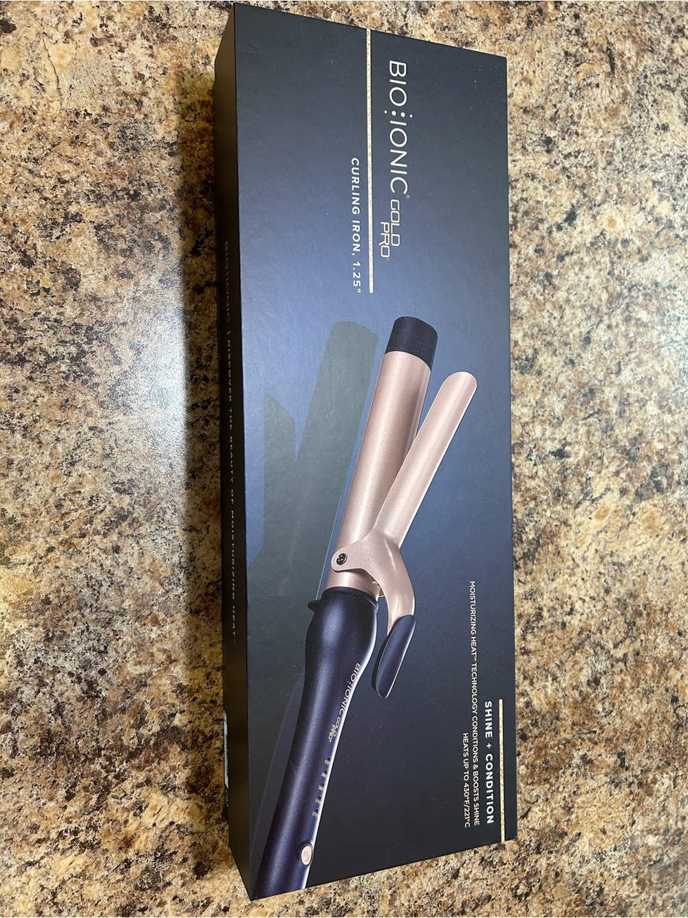 Bio:Ionic Curling Iron 1.25" in Rose Gold & Black
